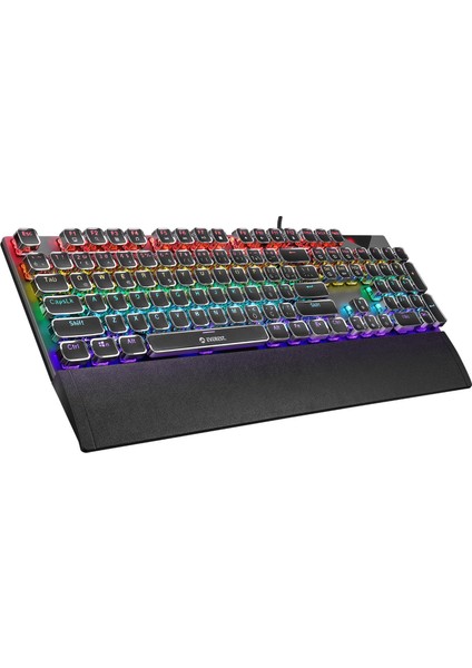 Kb-Mk9 Rgb Blue Switch Mekanik Siyah Oyuncu Klavyesi