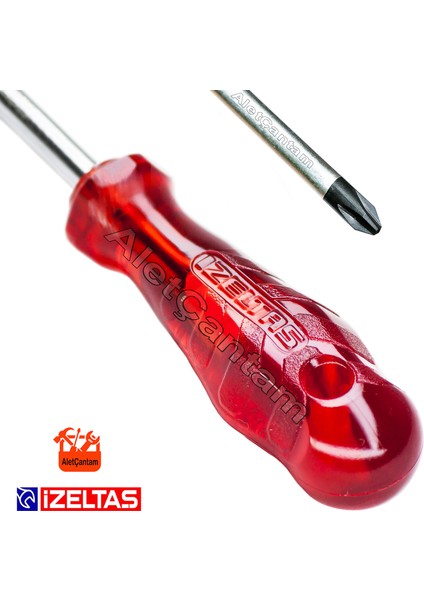 Izeltaş Yıldız Tornavida Kraft 4.5 x 80 Ince Uç
