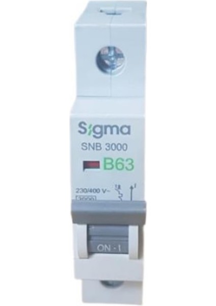 63A B/3ka W Otomatik Sigorta (12Lİ) Sigma