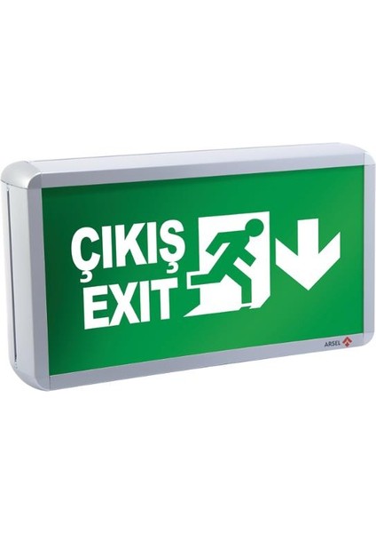 Dekolite Z Serisi AE-5010-L Sac Kasa Acil Çıkış Yönlendirme Armatürü Şebekeden Yanan 1000 Lümen LED fiyatları