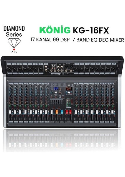 Kg-16 Fx 17 Kanal 99 Dsp Effect Diamond Serisi Dec Mixer