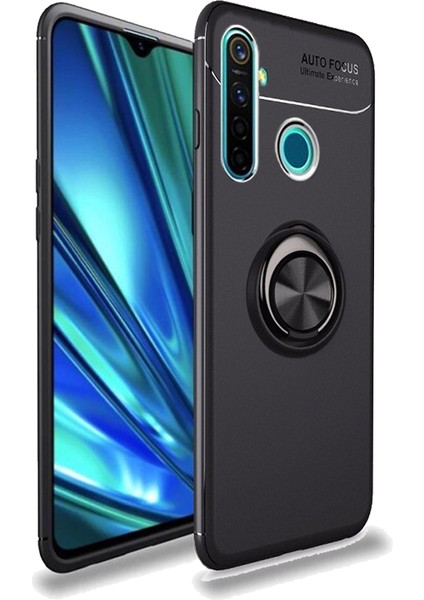 Realme 5 Yüzüklü Power Silikon Kılıf