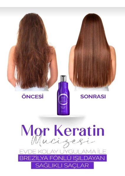 Profesyonel Brezilya Krem Keratin, Saç Botox Uygulaması (Boyalı ve Boyasız Tüm Saçlar )
