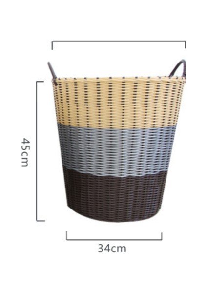 Plastik Büyük Kapasite, Nefes Alabilen, Küf Geçirmez Kirli Çamaşır Sepeti (Yurt Dışından)