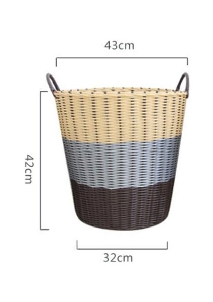 Plastik Büyük Kapasite, Nefes Alabilen, Küf Geçirmez Kirli Çamaşır Sepeti (Yurt Dışından)