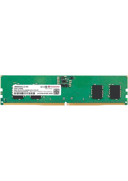 JM4800ALG-8G 8gb Ddr5 4800MHZ CL40 1.1V Masaüstü Ram