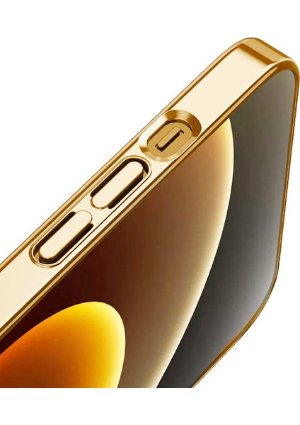 iPhone 12 Pro Max 6.7inç Magsafe Uyumlu Renkli Kenar Silikon Kılıf