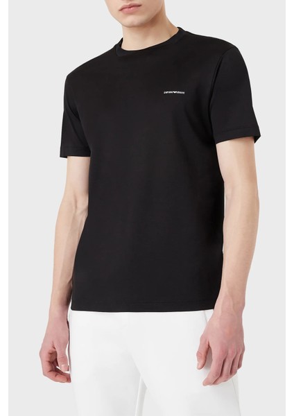 Logolu Regular Fit Bisiklet Yaka Pamuklu T Shirt Erkek T Shirt 8N1TD8 1juvz 0999