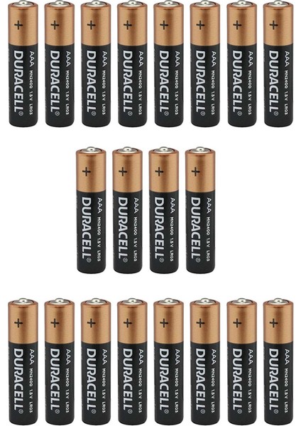 1.5V Alkalin Aaa Ince Kalem Pil 20'li Kartela Paket (2'li Yırtmalı)