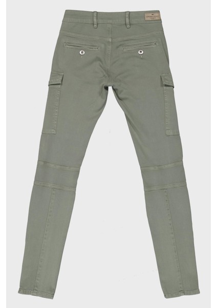 Hazel Haki Normal Bel Kargo Cepli Paçası Fermuarlı Skinny Fit Jean Pantolon C 4527-013 fiyatları