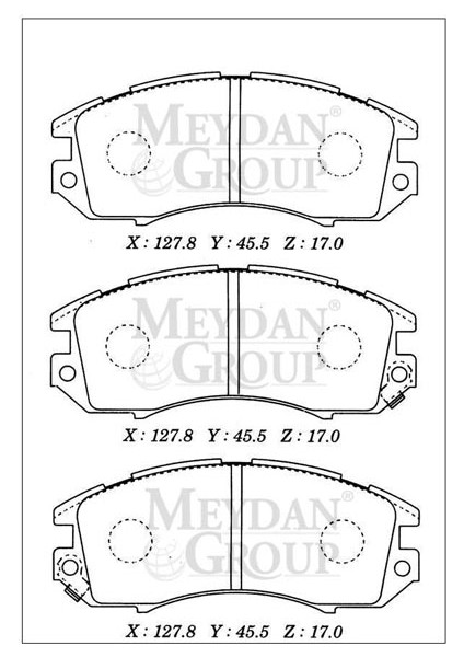 Subaru Impreza- 97/98; Ön Fren Balatası (Disk) (127,8X45,5X17) (Daıwa) fırsatları