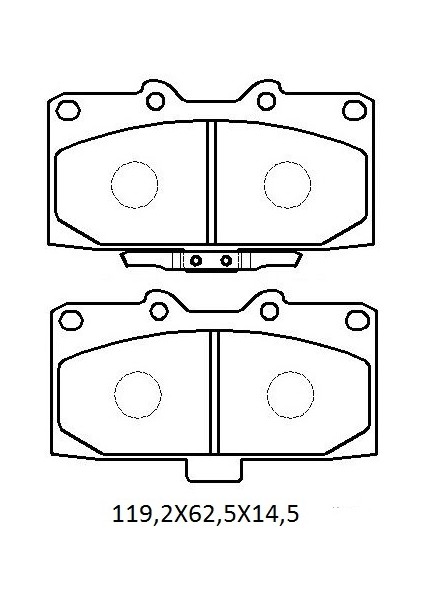 Subaru Impreza- 03/05; Ön Fren Balatası (Disk) (137X45.5X17) (Daıwa) fırsatları