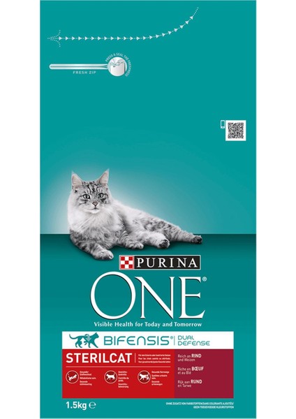 Purina One Kuru Kedi Maması Steril Sığır Etli 1500 gr