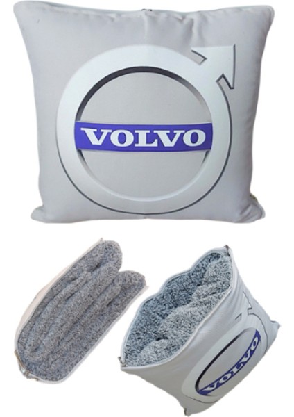 Volvo Baskılı Opsiyonel Battaniyeli Yastık
