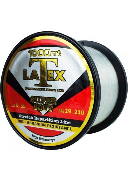 Latex 1000M. Monofilament Misina - 0.26MM
