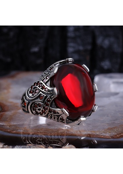 Zirkon Taşlı 925 Ayar Gümüş Erkek Yüzük modelleri