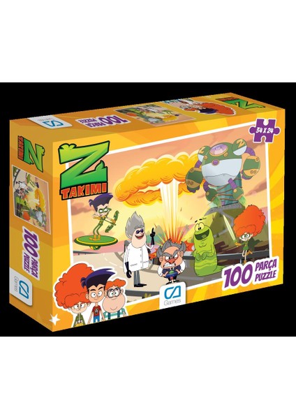 Ca Games Z Takımı 100 Parça Puzzle Eğitici ve Öğretici Oyun