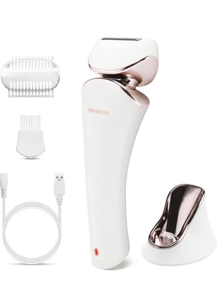 Prıtech Kadınlar Için Şarjlı Tıraş Makinesi