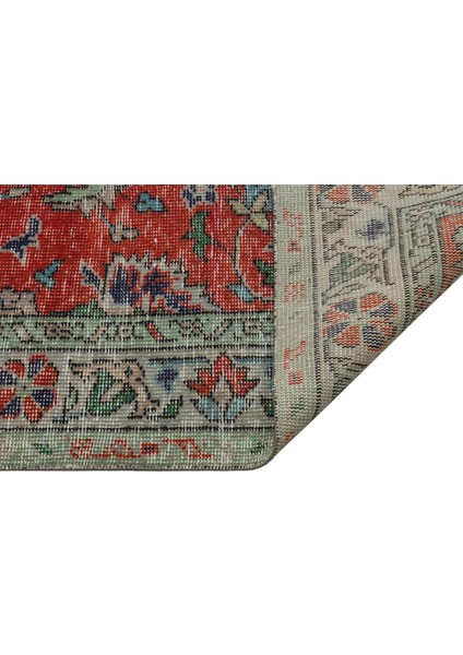 Vintage Eskitme El Dokuma 100% Yün Halı 146 x 260 cm 8775