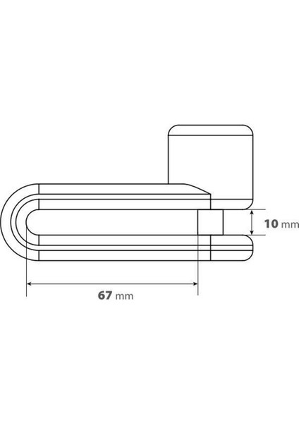 Pinch XL Kırmızı 10mm Disk Kilidi 2 Anahtarlı 91566