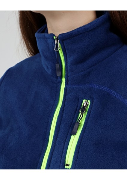 Genıus Store Kadın Polar Tam Fermuarlı Outdoor 3 Cepli Polar Ceket fırsatları