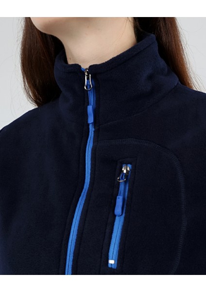 Genıus Store Kadın Polar Yarım Fermuarlı Outdoor Cepli Polar fırsatları