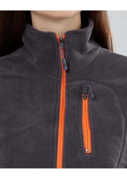 Genıus Store Kadın Polar Yarım Fermuarlı Outdoor Cepli Polar fırsatları