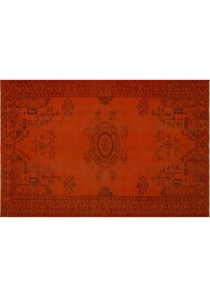 El Dokuma Eskitme Vintage Halı 176 x 270 cm 8779