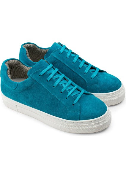 Süet Turkuaz Sneaker Kadın Ayakkabı