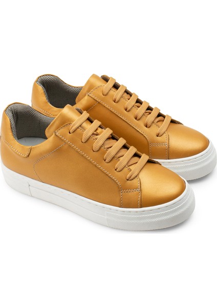 Deri Sarı Sneaker Kadın Ayakkabı fiyatları