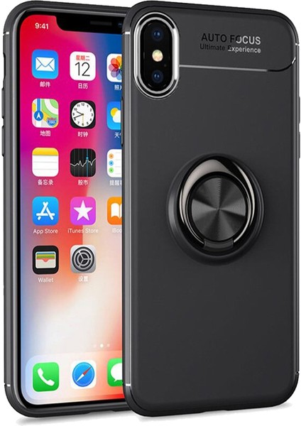Apple Iphone Xs Max Yüzüklü Power Silikon Kılıf