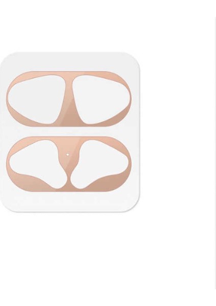 - Apple Airpods - Toz Kir Önleyici Sticker - Rose Gold