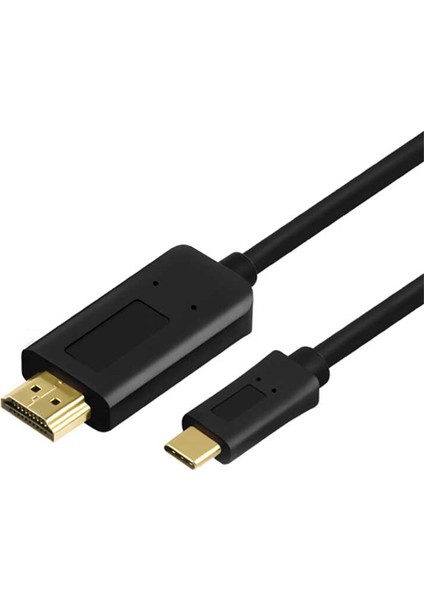 QG-UA11 Type-C To HDMI 4K Kablo 3 Metre - Hdcp Özelliği - 10 Gbps Görüntü Aktarım Kablosu