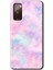 Samsung Galaxy S20 Fe Kılıf Hd Desen Baskılı Arka Kapak + Temperli Cam - Pembe-Duman 1