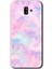 Samsung Galaxy J8 Kılıf Hd Desen Baskılı Arka Kapak + Temperli Cam - Pembe-Duman 1