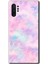 Samsung Galaxy Note 10 Plus Kılıf Hd Desen Baskılı Arka Kapak + Temperli Cam - Pembe-Duman 1