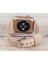 Apple Watch Uyumlu Deri Kordon 42-44-45MM Slim Nu1 Pembe 2