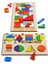 Toys Ahşap Puzzle 2'si 1 Arada Set Geometri-Tetris 1