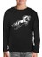 Hayvan - At Nal Siyah Çocuk Sweatshirt 1