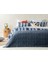 Denim Stripe Çok Amaçlı Tek Kişilik Yatak Örtüsü Takımı 160 x 220 cm Lacivert 2
