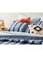 Denim Stripe Çok Amaçlı Tek Kişilik Yatak Örtüsü Takımı 160 x 220 cm Lacivert 3