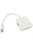 3-In-1 Mini Ekran Bağlantı Noktası DVI VGA Kablo Adaptörü - Beyaz (Yurt Dışından) 4