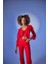 Crop Model Bağlamalı Kol Detaylı Elsa Bluz Kırmızı 1