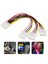 4 Pin Molex Power Çoklayıcı 1 Giriş 3 Çıkış - 2 Adet 3