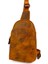 Kangaroo Kıngdom Hakiki Deri Crazy Horse Açık Taba Erkek Body Bag Sırt Çantası 8155-ZAT 1