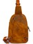 Kangaroo Kıngdom Hakiki Deri Crazy Horse Açık Taba Erkek Body Bag Sırt Çantası 8155-ZAT 2