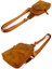 Kangaroo Kıngdom Hakiki Deri Crazy Horse Açık Taba Erkek Body Bag Sırt Çantası 8155-ZAT 3