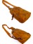 Kangaroo Kıngdom Hakiki Deri Crazy Horse Açık Taba Erkek Body Bag Sırt Çantası 8155-ZAT 4