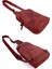 Kangaroo Kıngdom Hakiki Deri Crazy Horse Vişne Unisex Body Bag Sırt Çantası 8155-ZV 3
