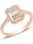 Doğan Silvergümüş Rodyumlu Rose Baget Taşlı Yüzük DGN21464 1